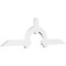 Ekena Millwork Ericson Architectural Grade PVC Gable Bracket, 72"W x 21"H x 2"D x 4"F, 7/12 Pitch GBP072X21X0204ERI00 - alternate 1
